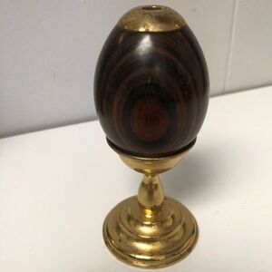 Vintage 1991 Van Cort “Nicholas II” Exotic Wood Kaleidoscope with Brass Stand
